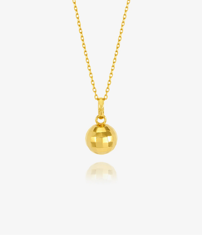 RACHEL JACKSON CHOOSE LOVE DISCO BALL NECKLACE