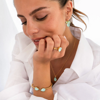 CAROLINE SVEDBOM MINI DROP MINT NECKLACE