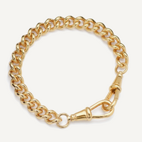 TILLY SVEAAS MEDIUM GOLD CURB CLIPT BRACELET