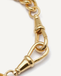 TILLY SVEAAS MEDIUM GOLD CURB CLIPT BRACELET