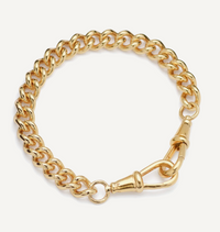 TILLY SVEAAS MEDIUM GOLD CURB CLIPT BRACELET