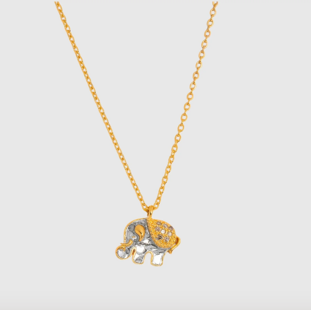 SHANA GULATI ELEPHANT PENDANT NECKLACE