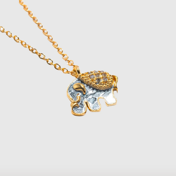 SHANA GULATI ELEPHANT PENDANT NECKLACE