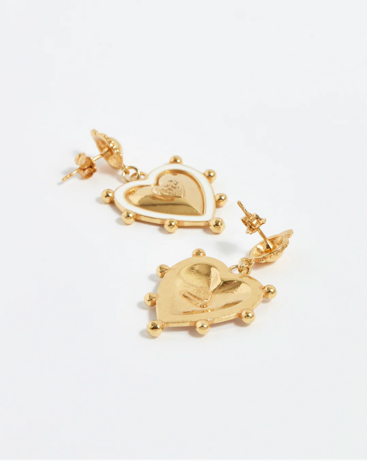 SORU SICILIAN HEART DROP EARRINGS