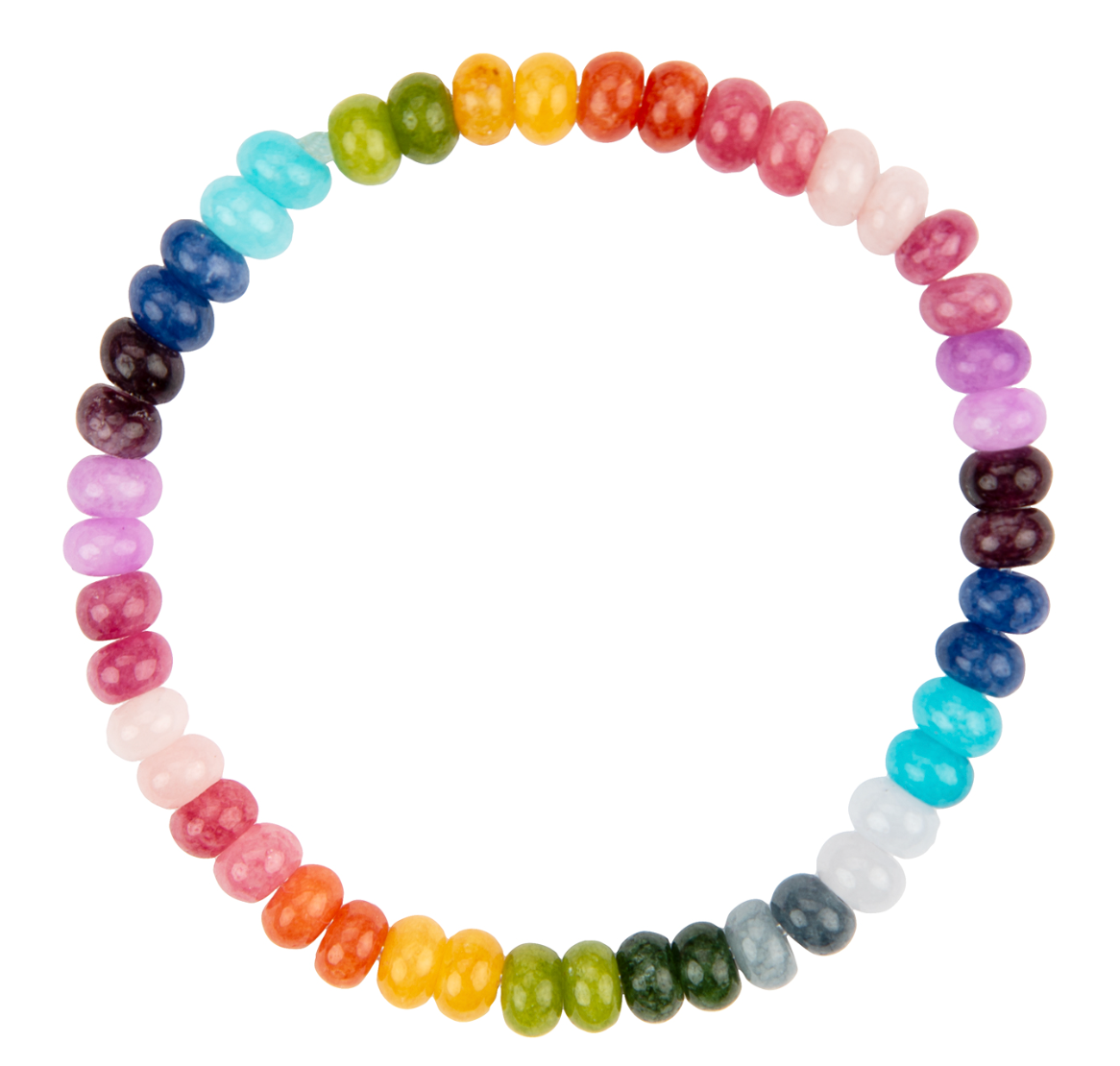 PEACHY & WILD CHUNKY RAINBOW JADE BRACELET