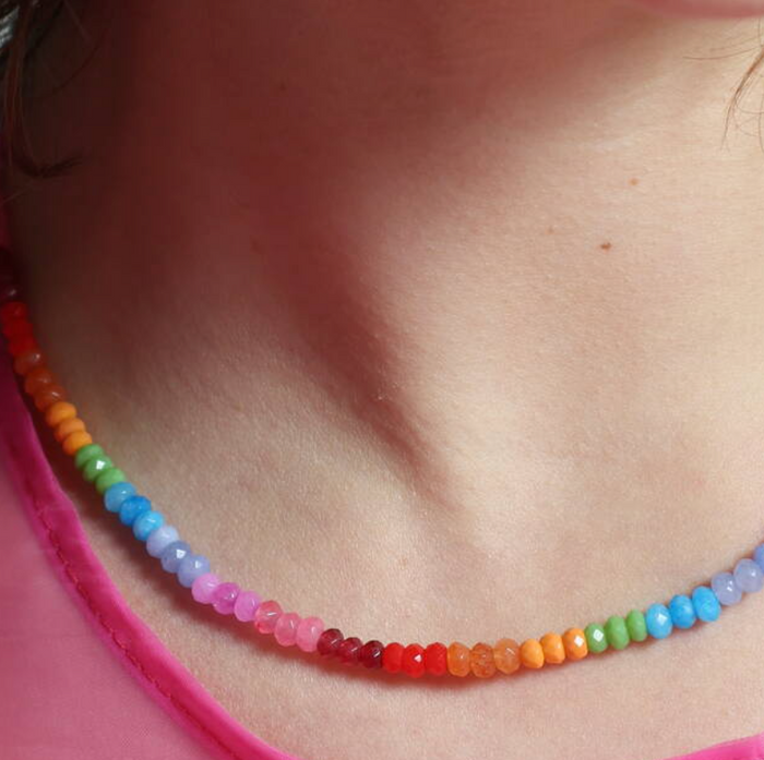 PEACHY & WILD CHASING RAINBOWS NECKLACE