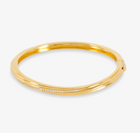 RACHEL JACKSON TWISTED HINGED BANGLE BRACELET