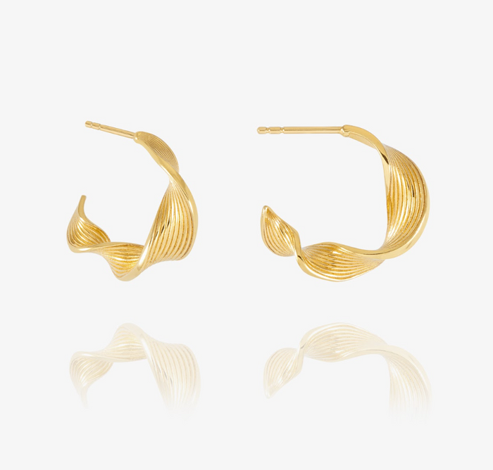 RACHEL JACKSON TWISTED HOOP EARRINGS