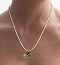 ASTLEY CLARKE TINY STAR BIOGRAPHY BEADED LOCKET NECKLACE