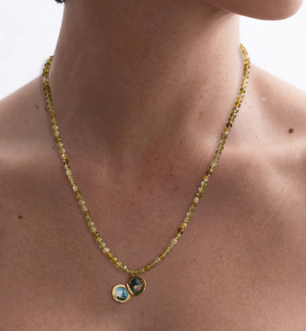 ASTLEY CLARKE TINY STAR BIOGRAPHY BEADED LOCKET NECKLACE