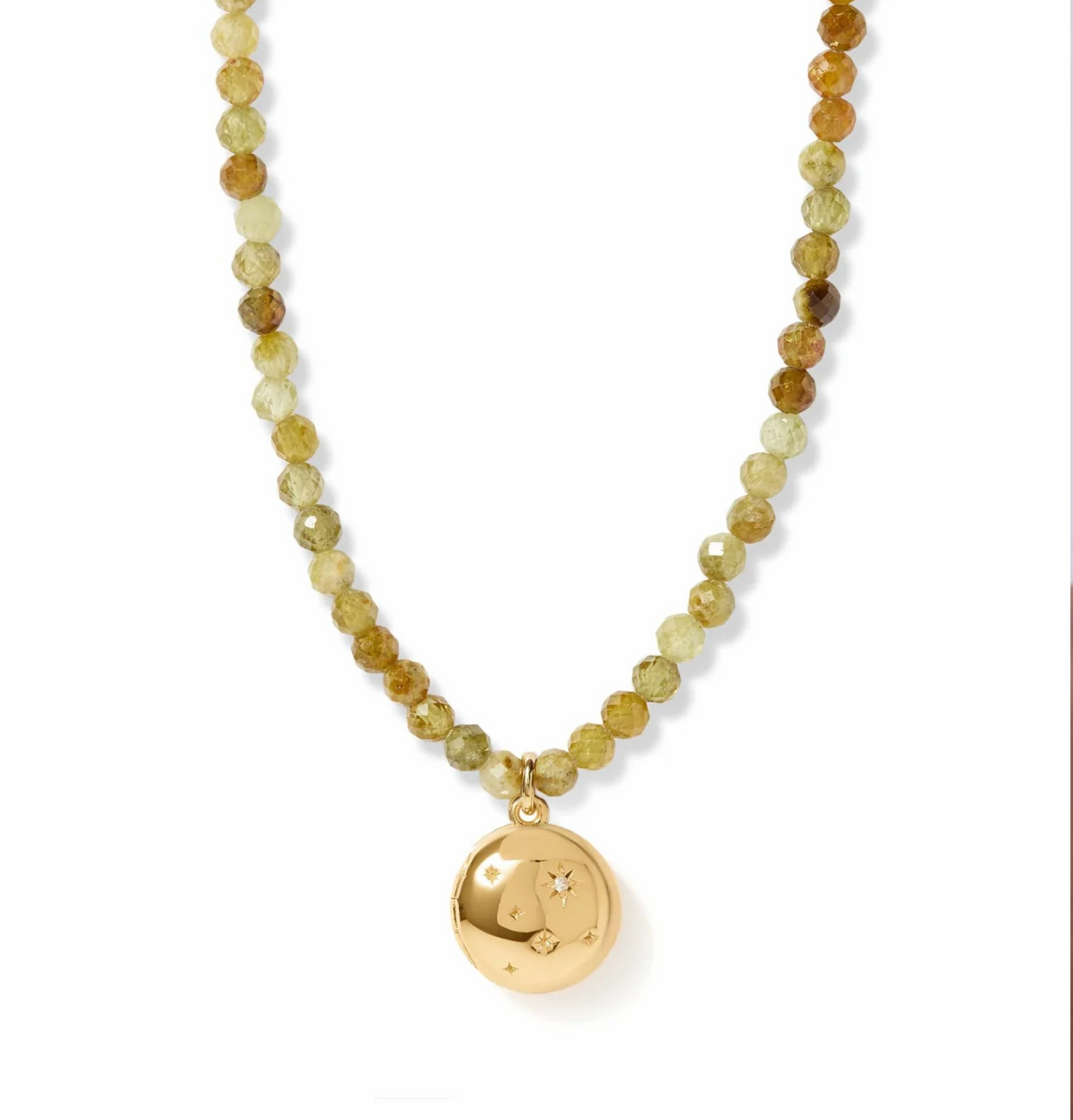 ASTLEY CLARKE TINY STAR BIOGRAPHY BEADED LOCKET NECKLACE