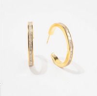 SHANA GULATI HAPUR MEDIUM HOOP EARRINGS