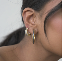 SHANA GULATI HAPUR MEDIUM HOOP EARRINGS