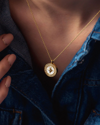 ASTLEY CLARKE SMALL POLARIS LOCKET NECKLACE