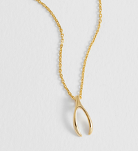 ESTELLA BARTLETT WISHBONE NECKLACE