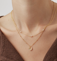 ESTELLA BARTLETT SUNBURST CUTOUT NECKLACE