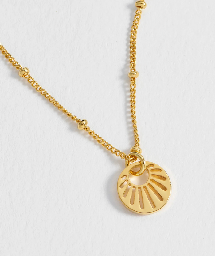ESTELLA BARTLETT SUNBURST CUTOUT NECKLACE