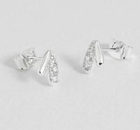 ESTELLA BARTLETT CZ TEAR DROP STUD EARRINGS