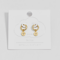 ESTELLA BARTLETT NORTH STAR COIN HOOP EARRINGS