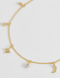 ESTELLA BARTLETT CZ MOON & STARS BRACELET