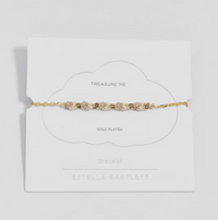 ESTELLA BARTLETT TWISTED GEMSTONE BEADED BRACELET