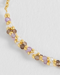 ESTELLA BARTLETT TWISTED GEMSTONE BEADED BRACELET