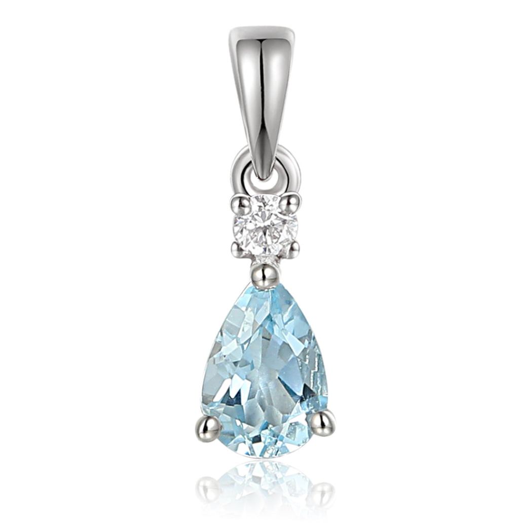 LAST NIGHT I DREAMT ALICE AQUA NECKLACE
