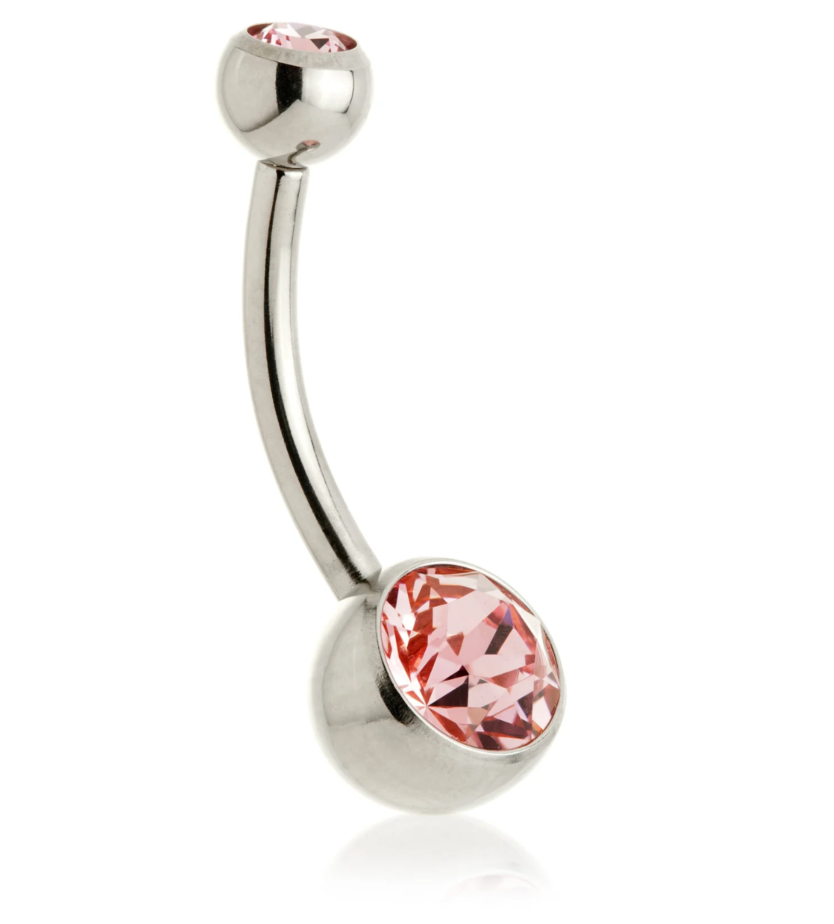 COLOURED NAVEL BAR TITANIUM