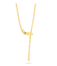 TALIS CHAINS TIGER'S EYE WRAP AROUND CHAIN NECKLACE