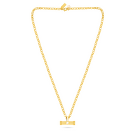 TALIS CHAINS T-BAR PENDANT ON BELCHER CHAIN