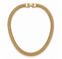 TALIS CHAINS BRAIDED MESH CHOKER NECKLACE