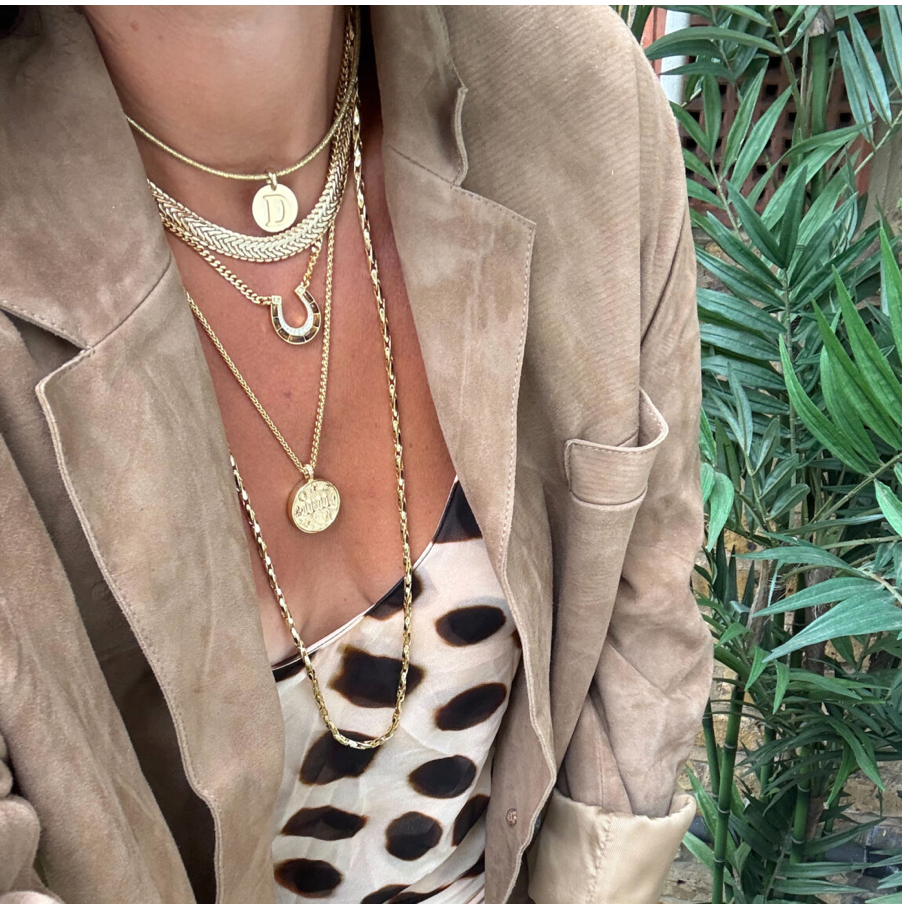 TALIS CHAINS BRAIDED MESH CHOKER NECKLACE