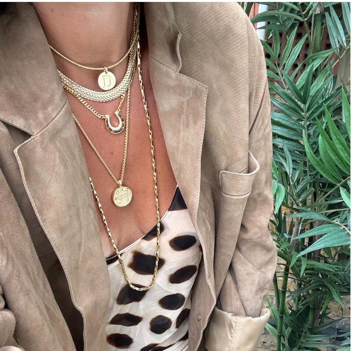 TALIS CHAINS BRAIDED MESH CHOKER NECKLACE