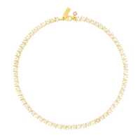 TALIS CHAINS RIDGED TENNIS CHOKER NECKLACE