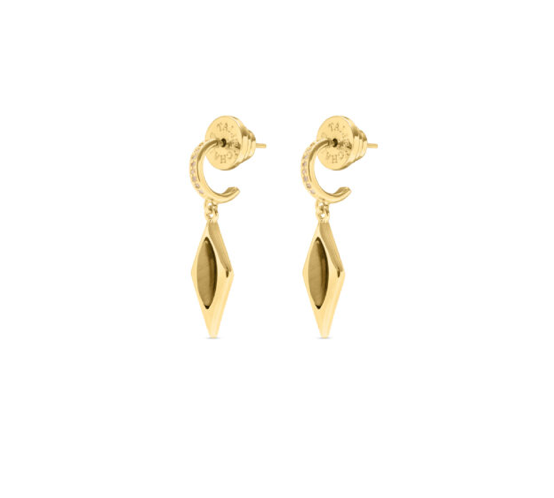 TALIS CHAINS OVAL KITE DROP EARRINGS