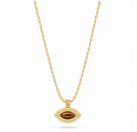 TALIS CHAINS RIDGED EYE PENDANT NECKLACE