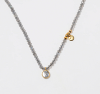 SHANA GULATI MARGOT LABRADORITE BEADED NECKLACE
