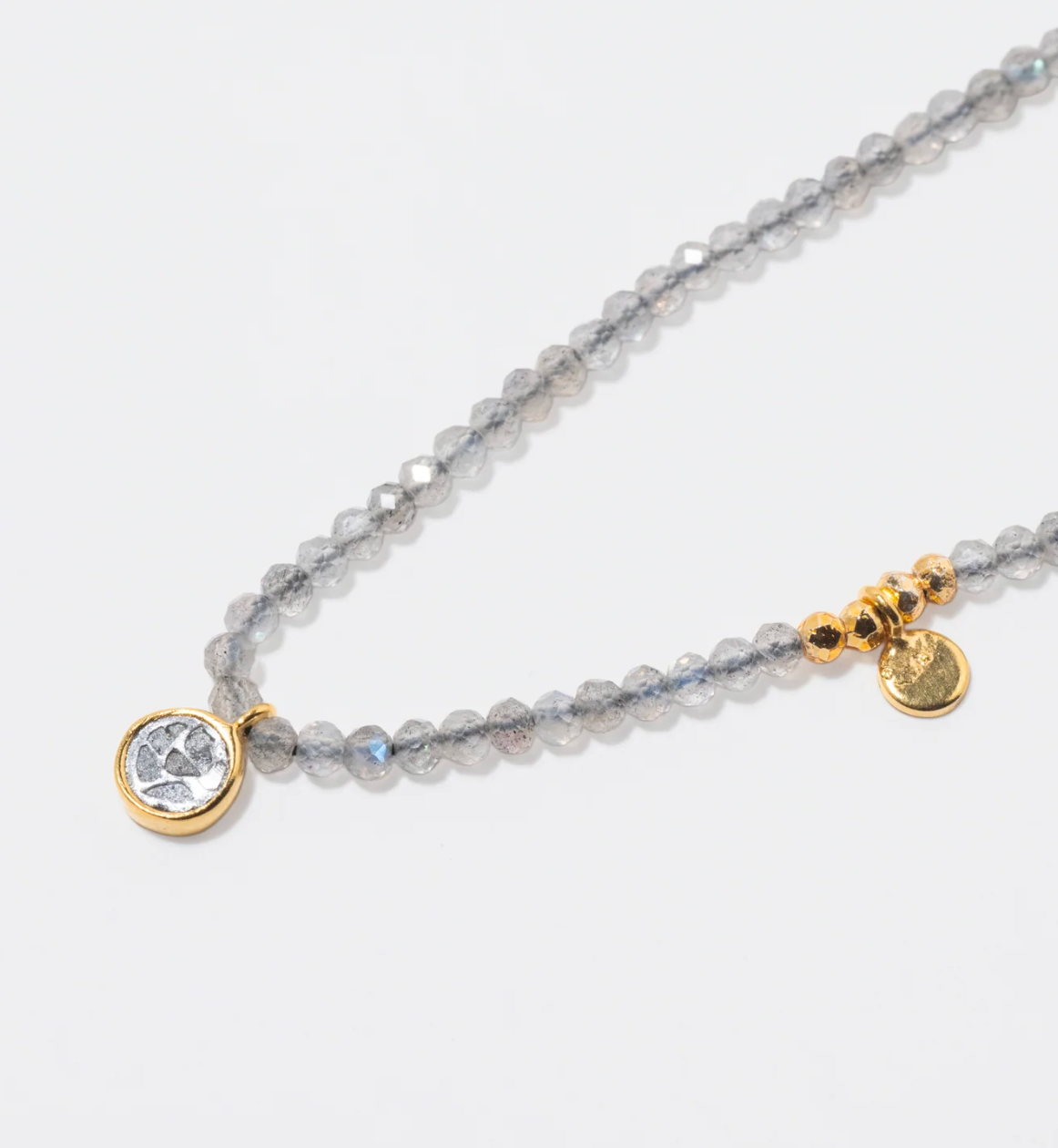 SHANA GULATI MARGOT LABRADORITE BEADED NECKLACE