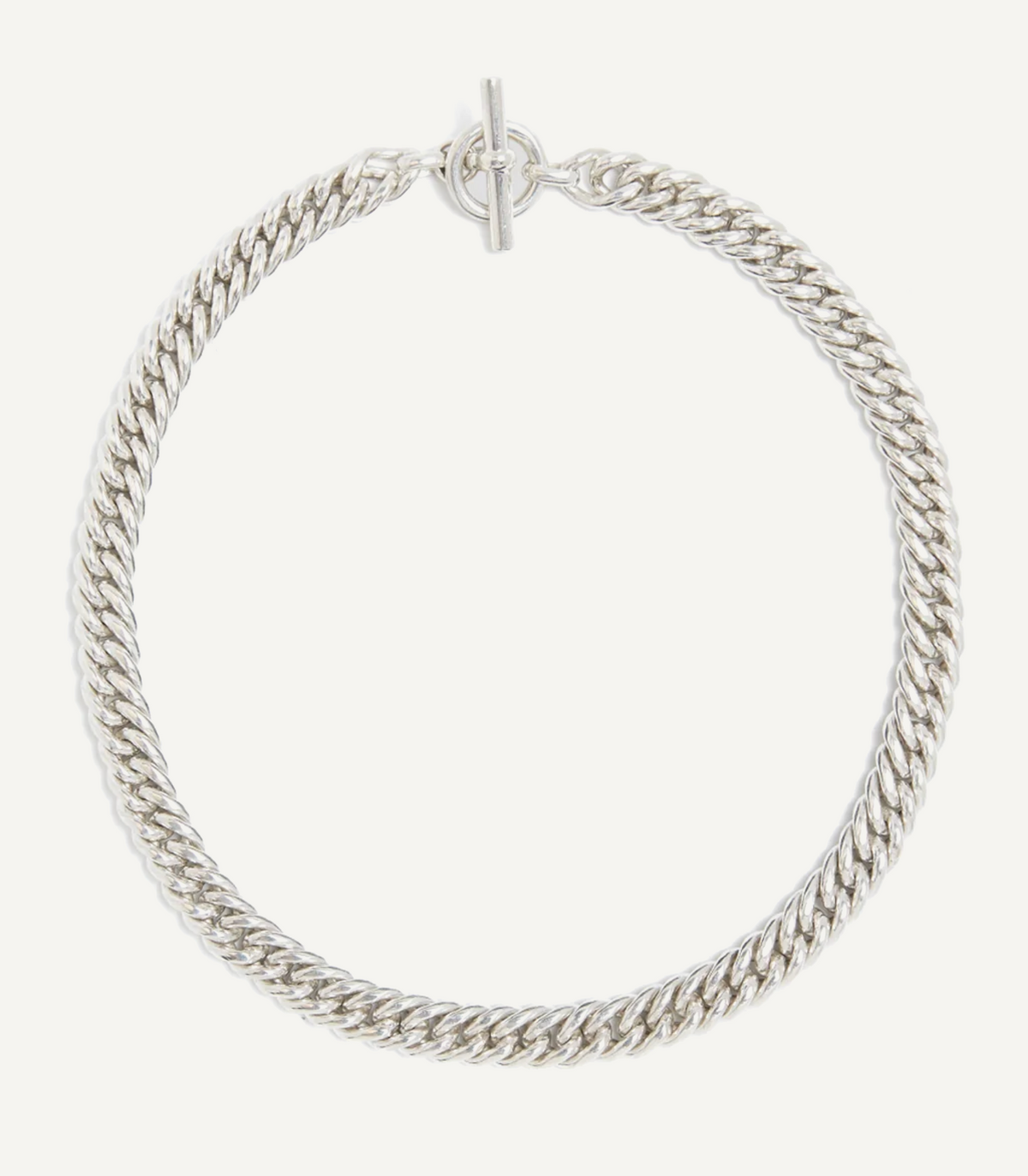 TILLY SVEAAS SILVER CURB LINK CHOKER