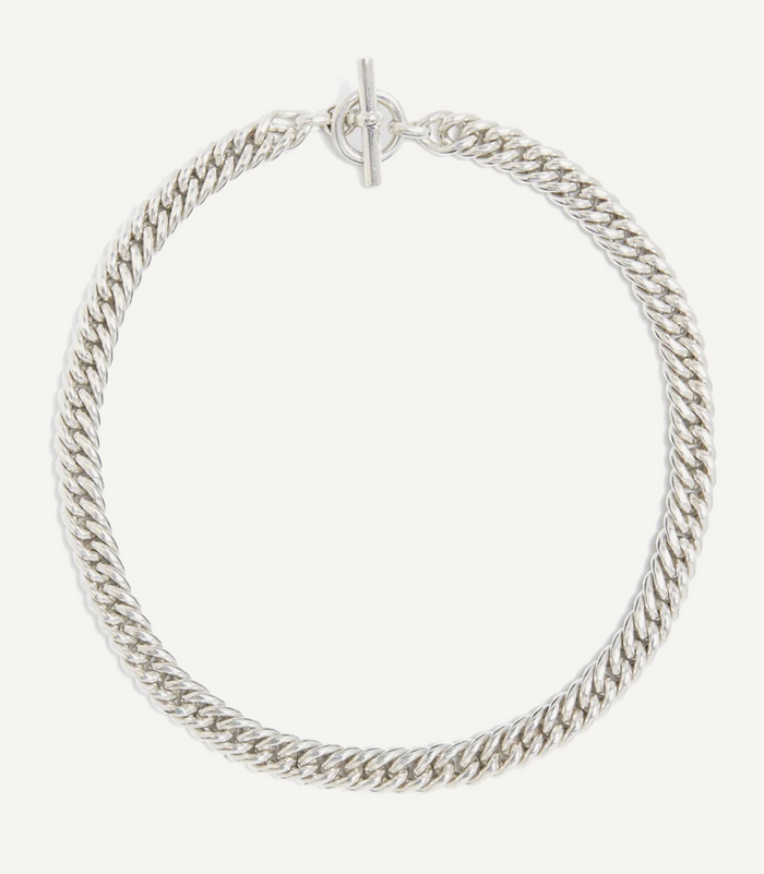TILLY SVEAAS SILVER CURB LINK CHOKER
