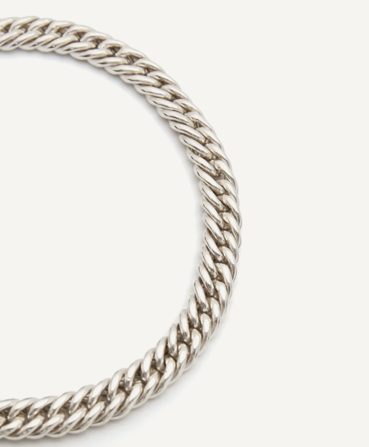 TILLY SVEAAS SILVER CURB LINK CHOKER