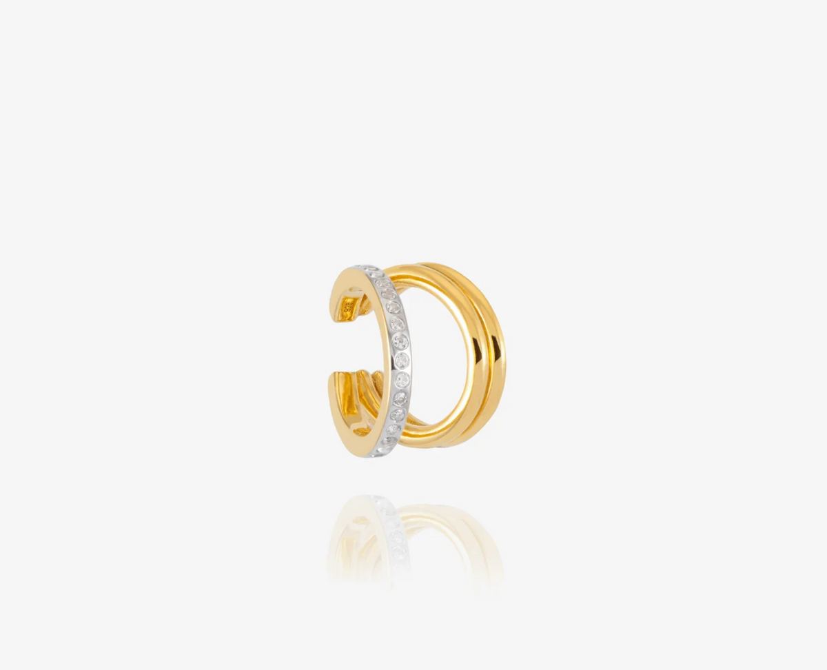 RACHEL JACKSON INTO THE GROOVE WHITE SAPPHIRE EAR CUFF