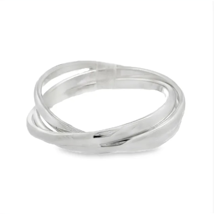LAST NIGHT I DREAMT SARA SOLID SILVER TRINITY RING