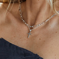 DAISY LONDON POLLY PAPERCLIP CHAIN NECKLACE