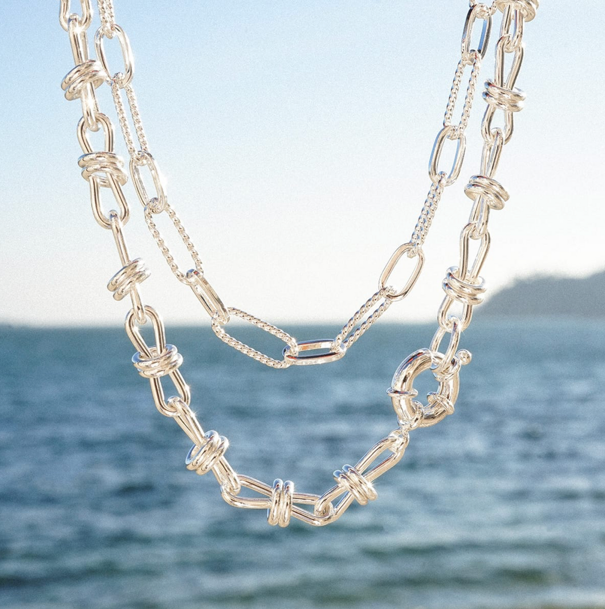 DAISY LONDON POLLY PAPERCLIP CHAIN NECKLACE