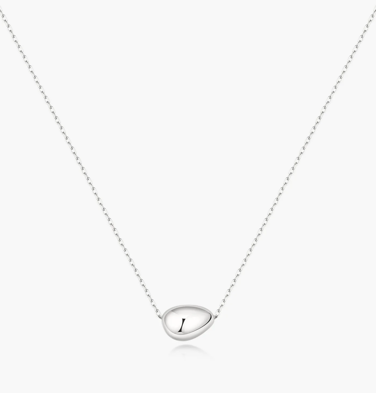 ANIA HAIE SILVER ORGANIC DOME PEBBLE NECKLACE