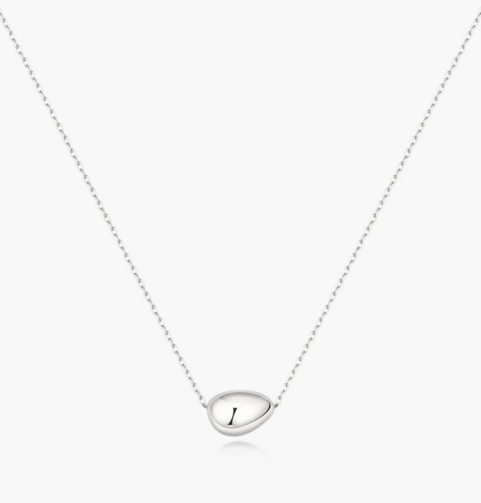 ANIA HAIE SILVER ORGANIC DOME PEBBLE NECKLACE