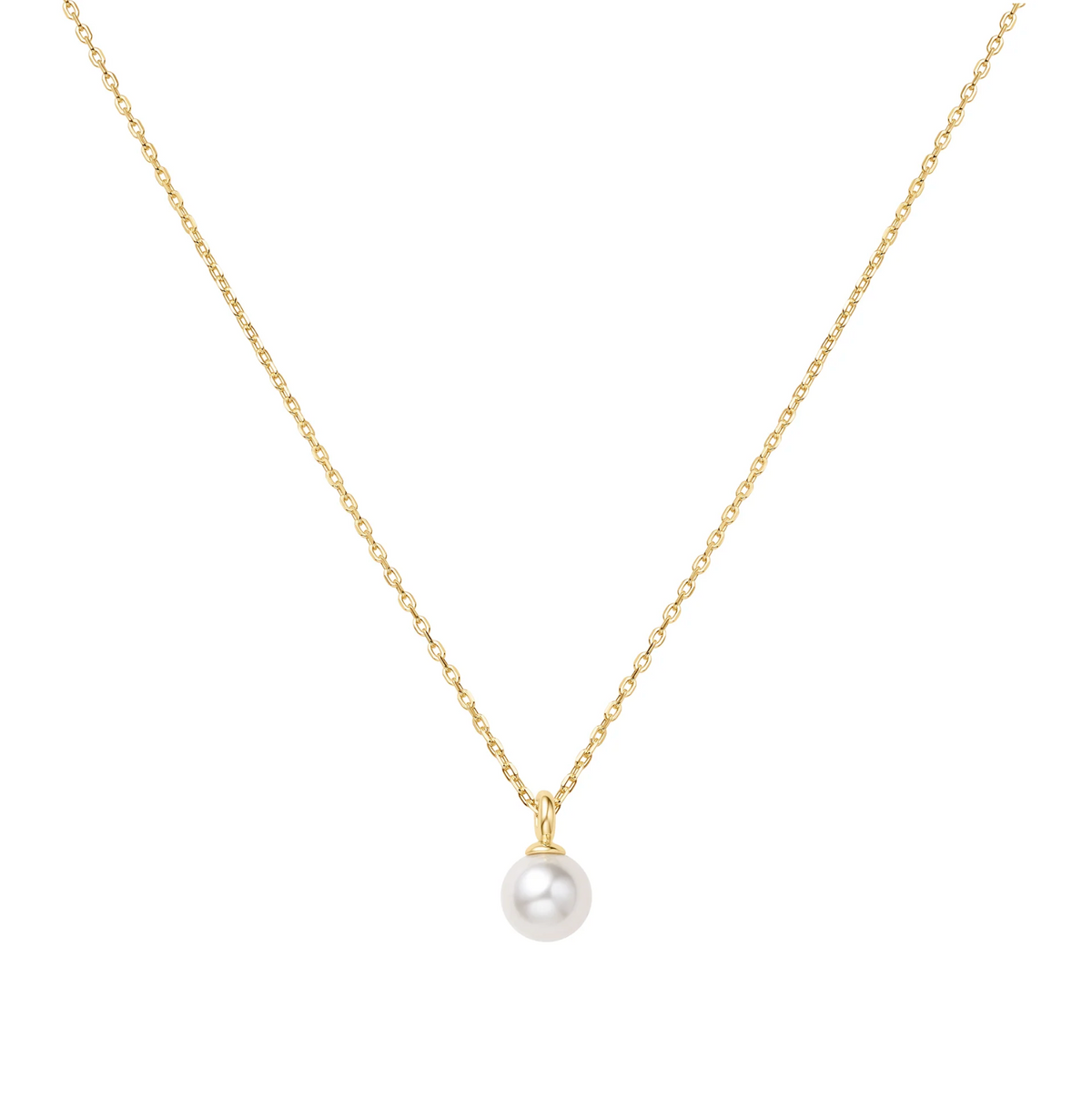ANIA HAIE SHELL PEARL DROP PENDANT NECKLACE