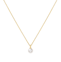 ANIA HAIE SHELL PEARL DROP PENDANT NECKLACE