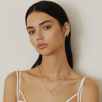 ANIA HAIE SHELL PEARL DROP PENDANT NECKLACE